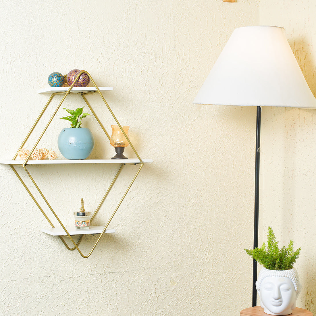 Metal Wall Shelf for Bathroom picture from distance