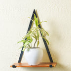 Wooden Stylish Triangle Frame Wall Shelves for Living Room, Bedroom, Garden, Balcony to Decoration Your Home Wall.