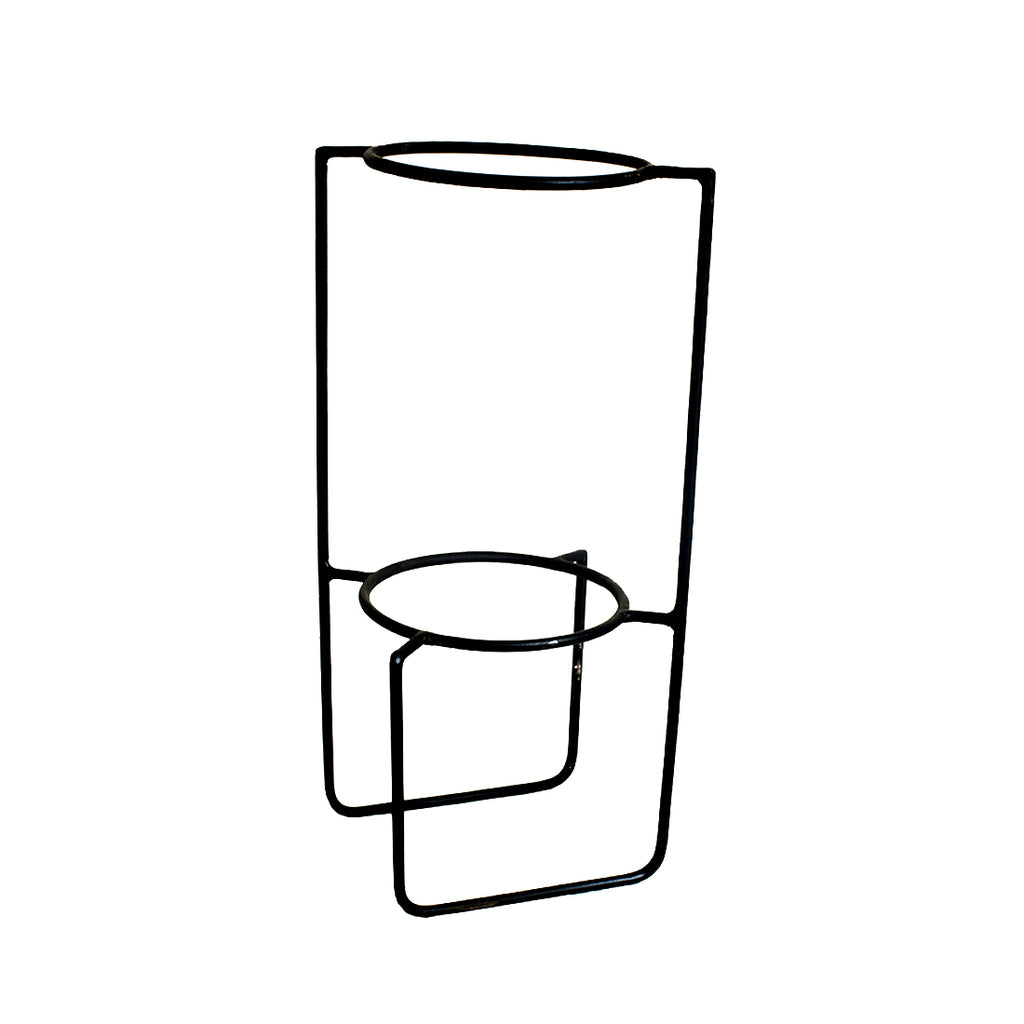 Table Top Metal Stand with Planter for Flowers & Indoor Plants | Small Metal Pots for Livingroom, Balcony & Home Decoration