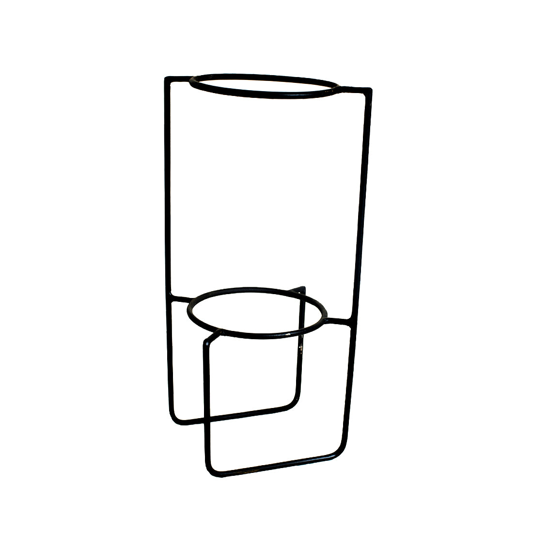 Table Top Metal Stand with Planter for Flowers & Indoor Plants | Small Metal Pots for Livingroom, Balcony & Home Decoration