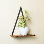 Wooden Stylish Triangle Frame Wall Shelves for Living Room, Bedroom, Garden, Balcony to Decoration Your Home Wall.