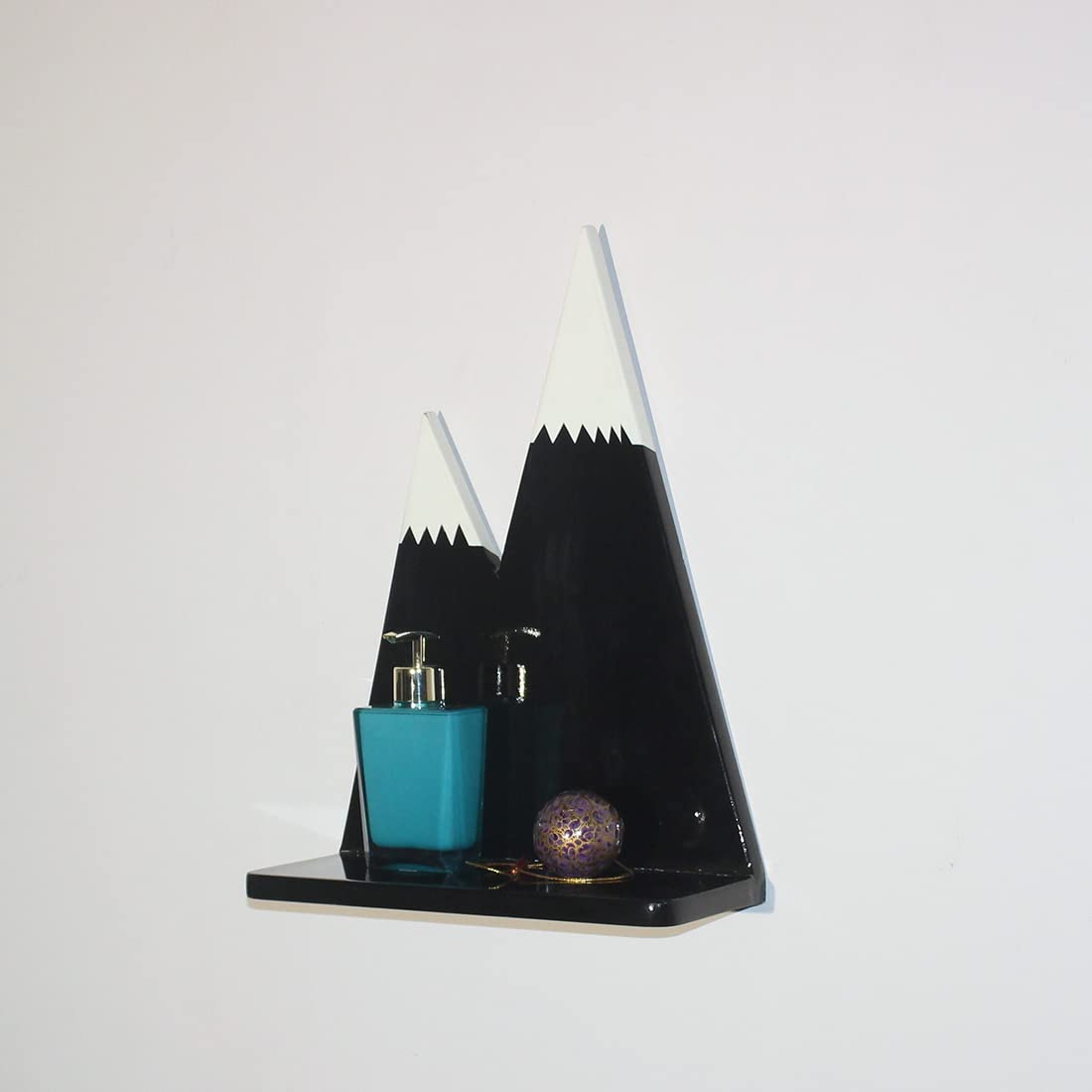 Floating Wall Shelf with accessories side look