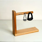 Wooden Key Holder Coffee Cup Storage Rack Door Porch Kitchen Hook Storage Rack Desktop Ornaments