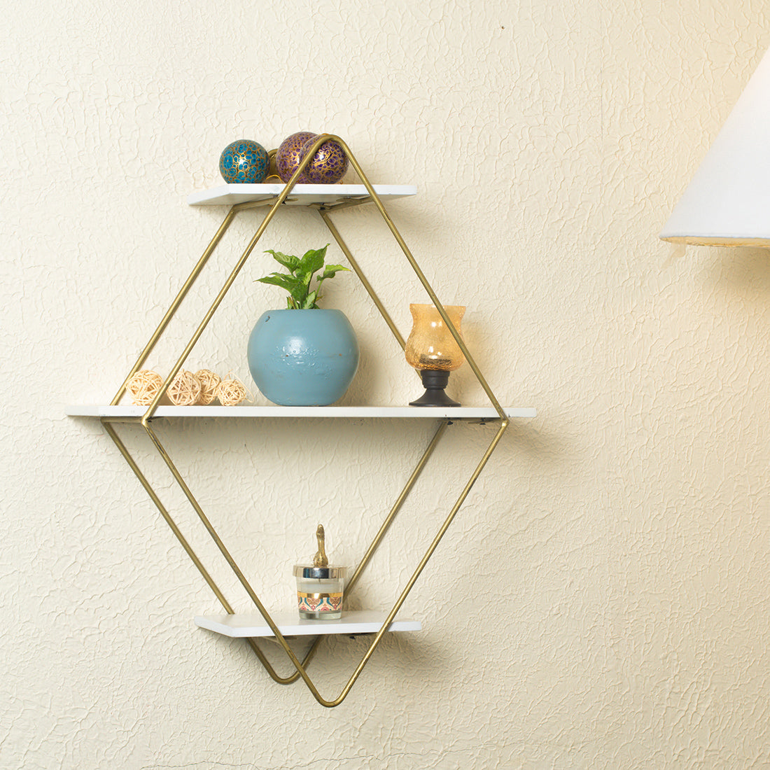 Metal Wall Shelf for Bathroom Left