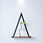 Wooden Stylish Triangle Frame Wall Shelves for Living Room, Bedroom, Garden, Balcony to Decoration Your Home Wall.