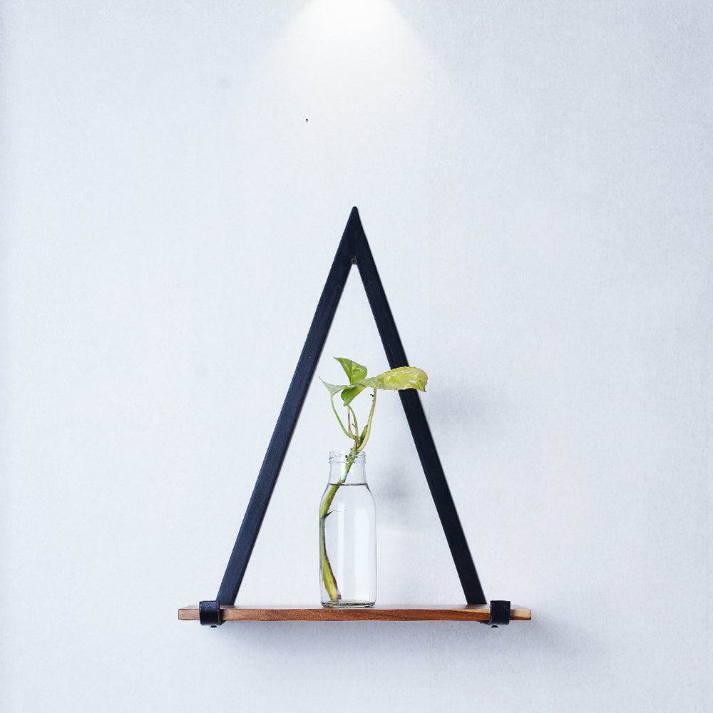 Wooden Stylish Triangle Frame Wall Shelves for Living Room, Bedroom, Garden, Balcony to Decoration Your Home Wall.