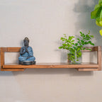 Wooden Floating Wall Shelf Design