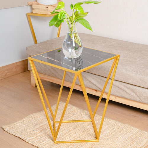 Diamond Corner Table with Plant Jar