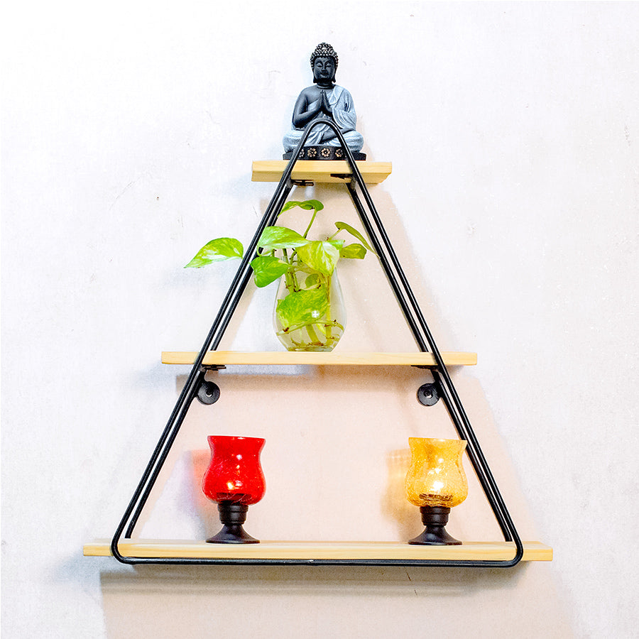 Modern Rustic Triangle Shelves