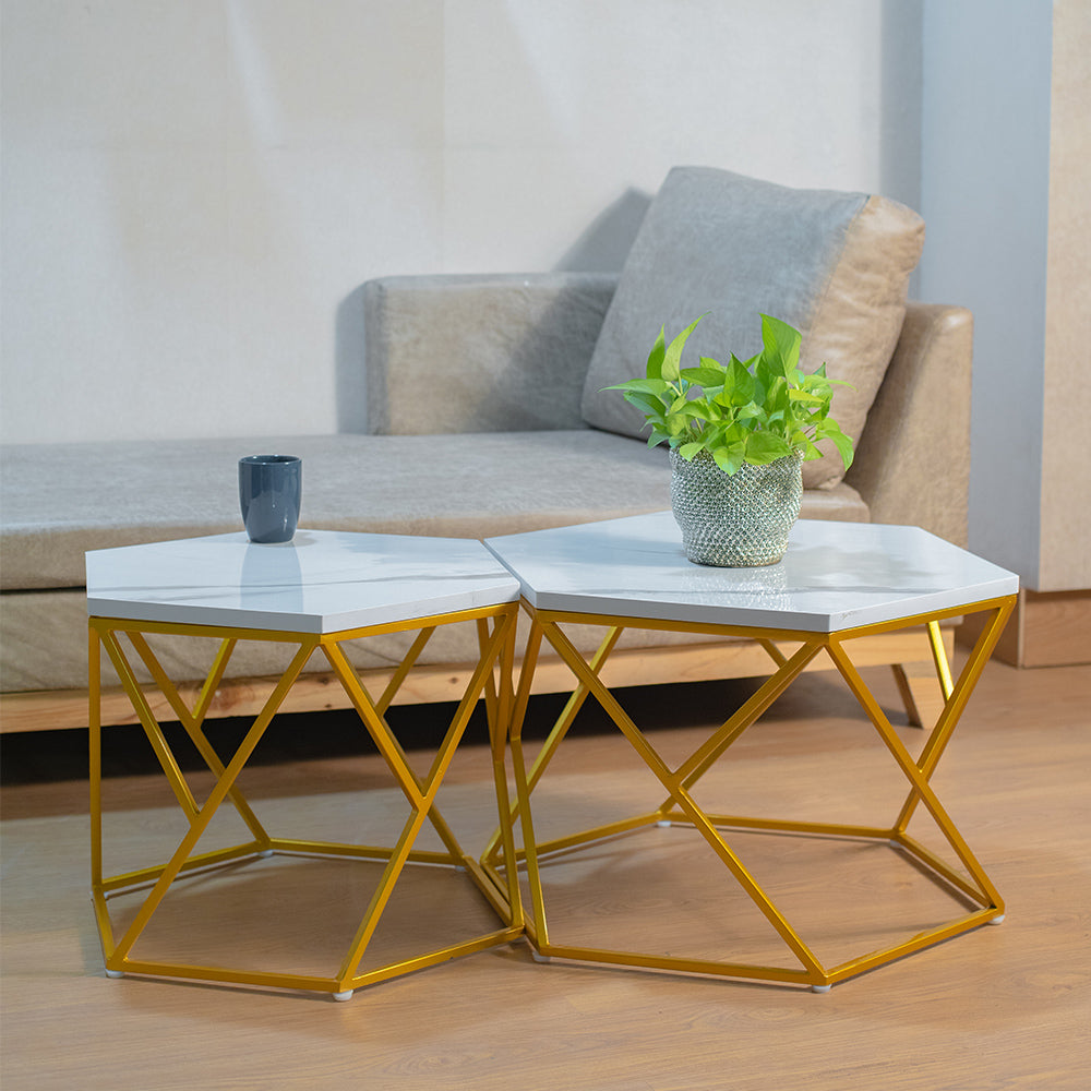Marble Dining Table Set with Pot ( Front Look )