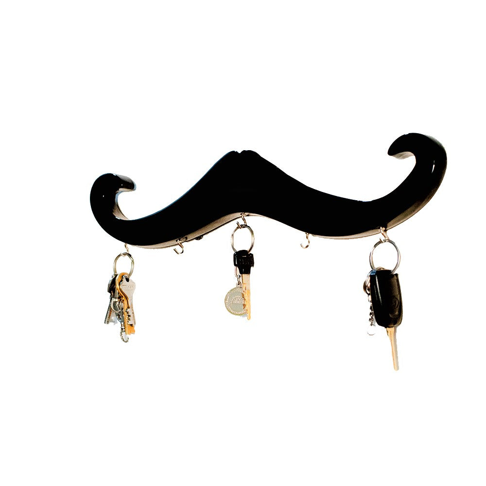 Wooden Mustache Shaped Key Holder